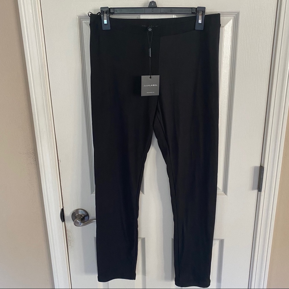 JLUXLABEL Black Soft Suede Leggings - Size Medium